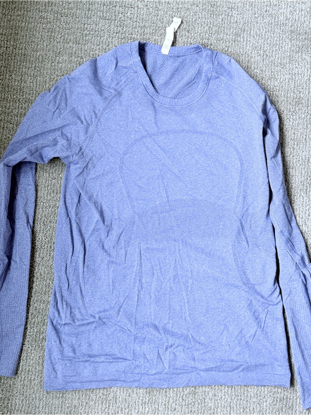 Lululemon run swiftly, long sleeve one Long-Sleeve Crewneck Shirt - Lavender/blu